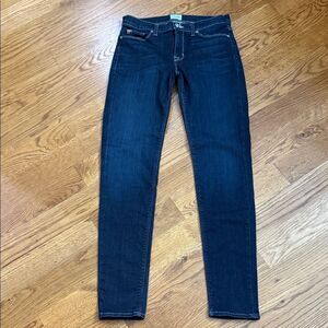 Hudson Colette Mid Rise Skinny Jeans Dark Wash Size 29